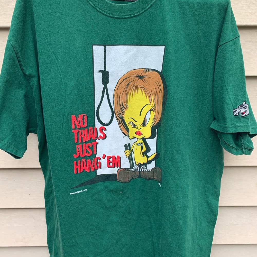 2005 Tweety Fratpack Double Sided Tee Green XL